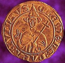Sou d'or de Clément V frappé à Sorgues 1310.jpg
