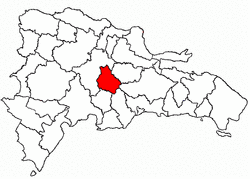 Location of the Monseñor Nouel Province