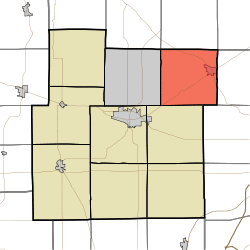 Location in Whitley County