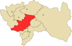 Location of Jauja in the Junín Region