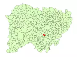 Location in Salamanca