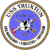 USS Truxtun (CGN-35) insignia, in 1995.png