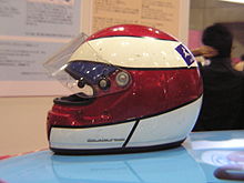 20040822 22 August 2004 Character Hobby Show Getwin Helmet Kazami Hayato 4 Odaiba Tokyo Japan.jpg