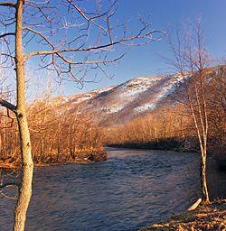 The Lehigh River in East Penn Township