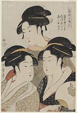 Utamaro (1793) Three Beauties of the Present Time, MFAB 21.6382.jpg