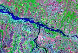 Kwango River entering Kasai River NASA.jpg