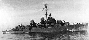 USS Newcomb at sea