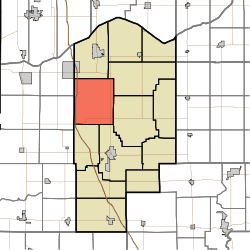 Location in Jasper County