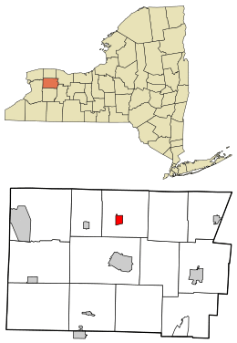 Location in Genesee County and the state of New York