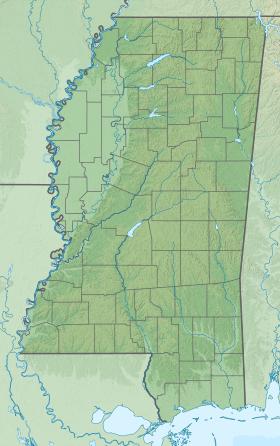 Map showing the location of LeFleur's Bluff State Park
