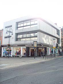 Burton and Dorothy Perkins on the junction of Briggate and The Headrow, Leeds (11th April 2011).jpg