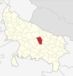 Location of Barabanki district in Uttar Pradesh