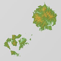 Oki Islands Relief Map, SRTM.jpg