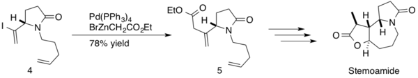 Synthesis of (−)-stemoamide