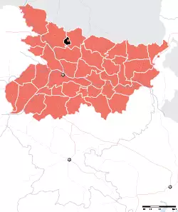 Location of Sheohar district in Bihar