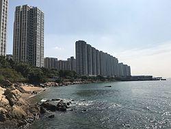 Residential blocks at the Butterfly Bay, Tuen Mun New Town