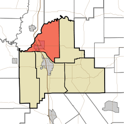 Map highlighting Jennings Township, Scott County, Indiana.svg