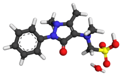 Metamizole monohydrate 3D ball-and-stick.png