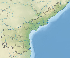 Map showing the location of Sri Venkateswara National Park