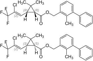 Bifenthrin Structural Formula V1.svg