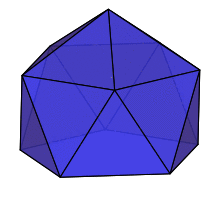 Blue gyroelongated pentagonal pyramid.svg