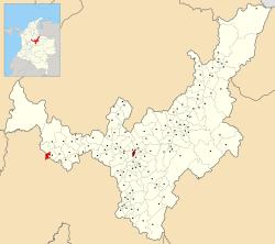 Location of the municipality and town of La Victoria, Boyacá in the Boyacá Department of Colombia.