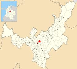 Location of the municipality and town of Oicatá in Boyacá