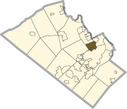 Location in Lehigh County
