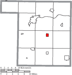 Location of Malinta in Henry County