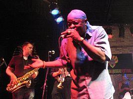 Sugar Minott performing at the 2008 Winnipeg Ska and Reggae Festival with JFK & The Conspirators