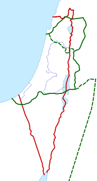 Palestine is located in Asia
