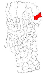 Location in Argeș County