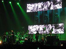 Elbow performing at Manchester Arena on 11 April 2014