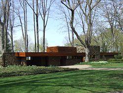 The Karl A. Staley House, designed by Frank Lloyd Wright