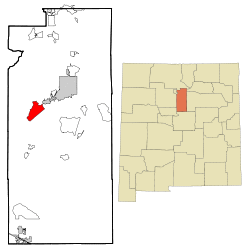 Location of La Cienega, New Mexico