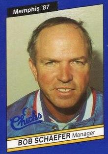 Bob Schaefer (manager) - Memphis Chicks - 1987.jpg