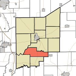 Location in Jennings County