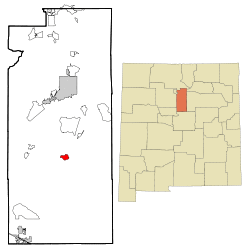 Location of Galisteo, New Mexico