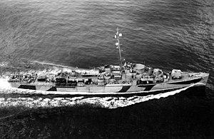 USS LeRay Wilson (DE-414) underway off Boston, Massachusetts (USA) on 4 July 1944 (80-G-237856).jpg