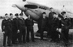 485 squadron RNZAF with Spitfire MkIXB & Sir William Jordan.JPG