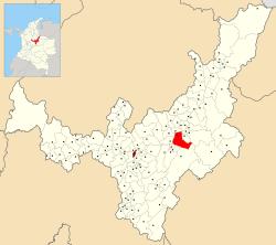 Location of the city and municipality of Sogamoso in the Boyaca Department
