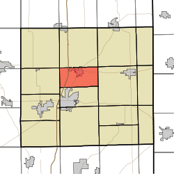 Location of Grant Township in DeKalb County