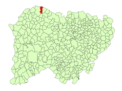 Location in Salamanca