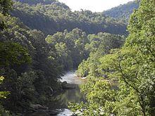 View of gorge from bike path