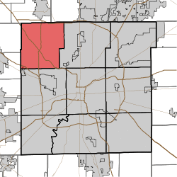 Map highlighting Pike Township, Marion County, Indiana.svg