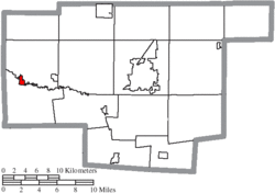 Location of LaRue in Marion County