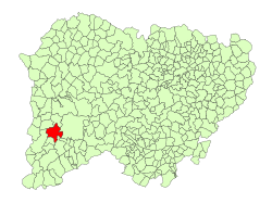 Location in Salamanca