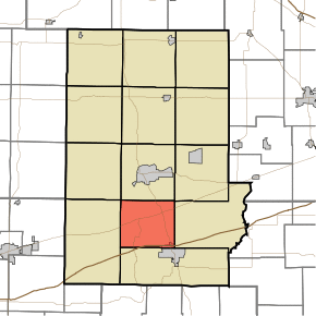 Map highlighting Warren Township, Putnam County, Indiana.svg