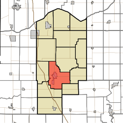 Location in Jasper County