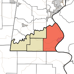 Location in Ohio County